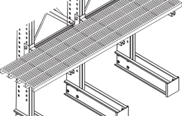 Disegno struttura scaffale Cantilever