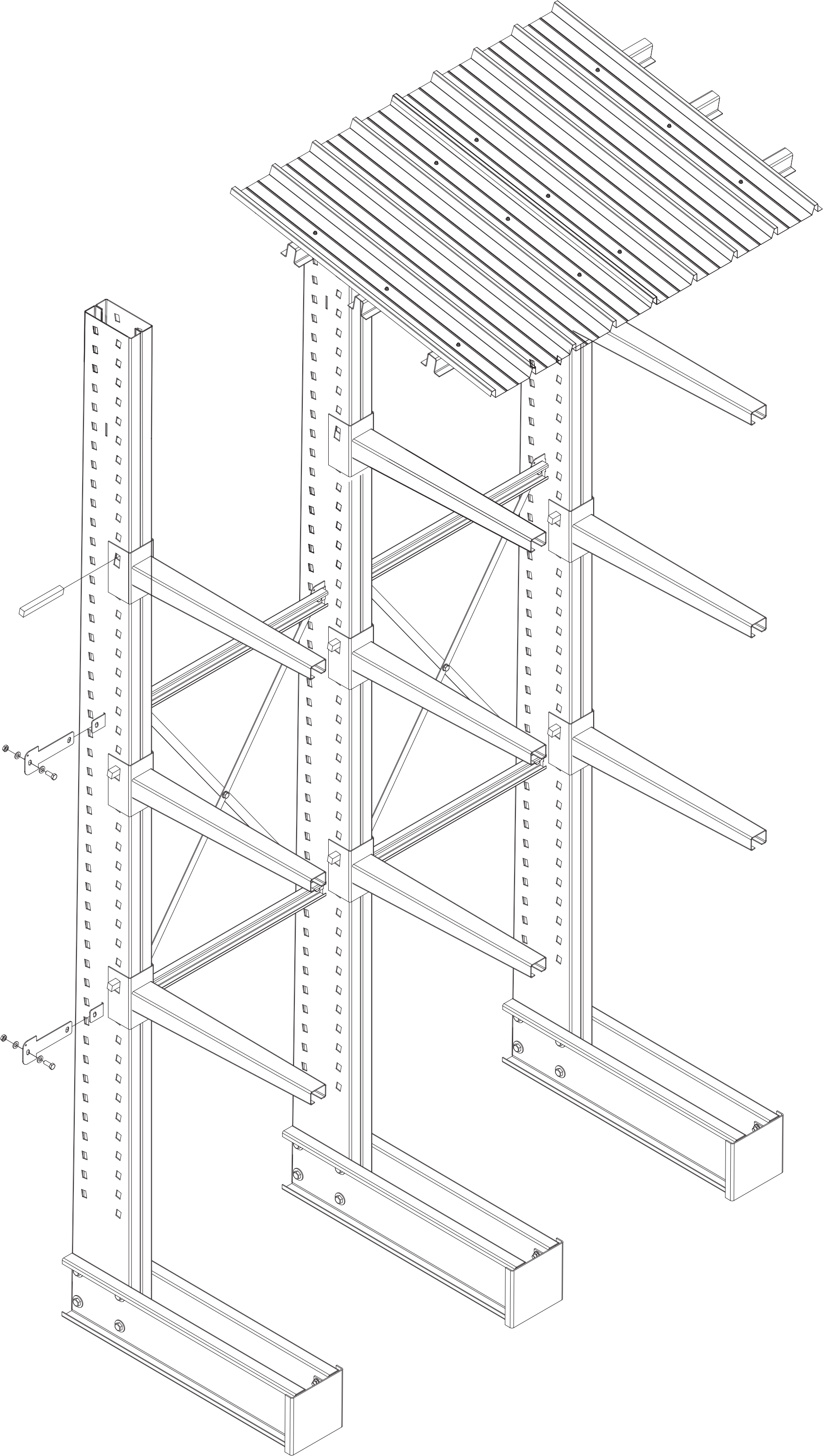 Scaffale Cantilever